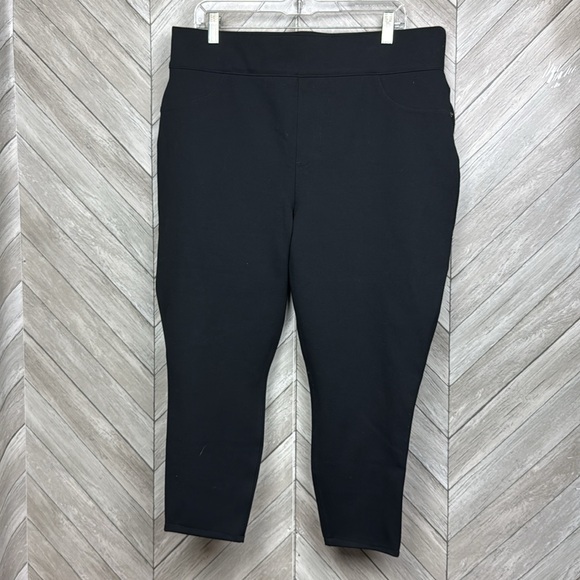 Spanx The Perfect Pant Ponte Ankle Stretch Black Pull On Slimming Size 2X - Picture 4 of 12